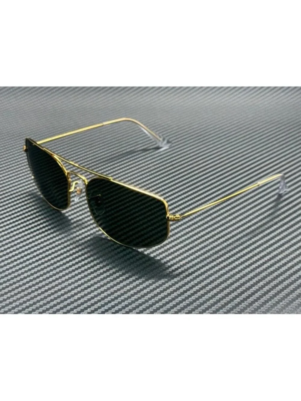 New Ray-Ban Men Gold Sunglasses 60-17-140